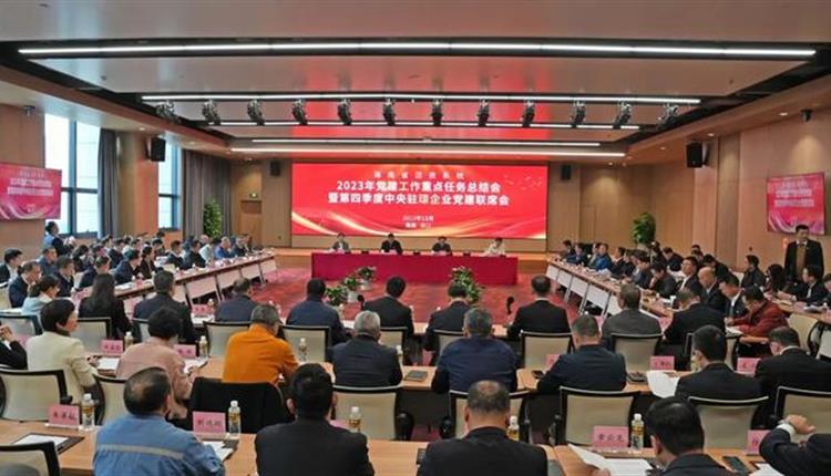 海南省國資委召開(kāi)2023年度省國資系統黨建工作重點(diǎn)任務(wù)總結會(huì )暨第四季度中央駐瓊企業(yè)黨建聯(lián)席會(huì )